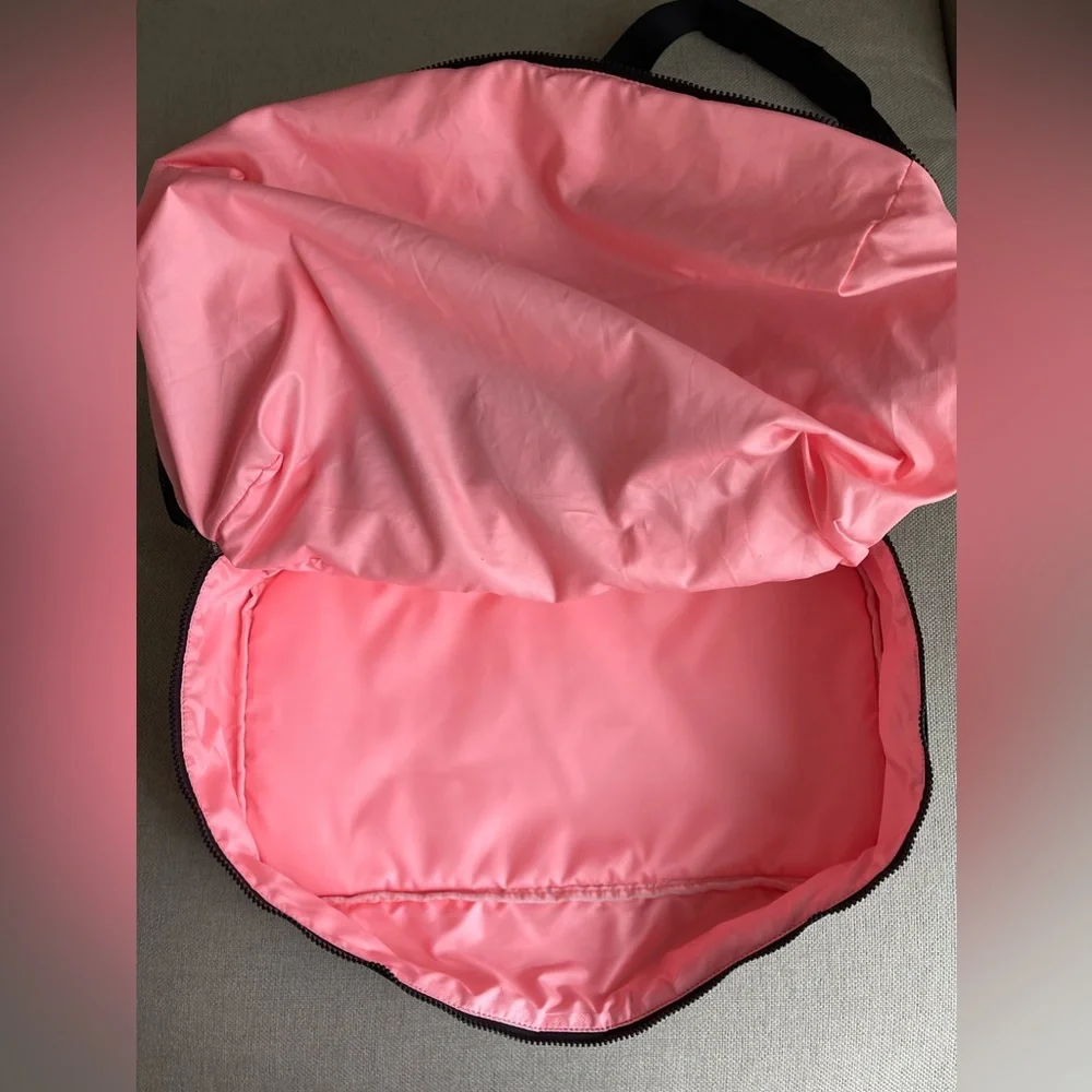 Ivivva By Lululemon Weekend Explorer Duffel Dance/Gym Bag In Black/Pink Interior